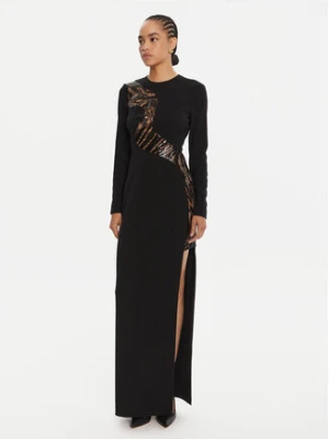 Just Cavalli Sukienka wieczorowa 79PAO919 N0587 Czarny Regular Fit