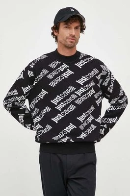 Just Cavalli sweter męski kolor czarny lekki