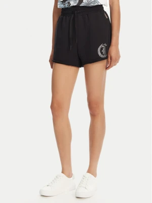 Just Cavalli Szorty sportowe 78PADE08 Czarny Loose Fit