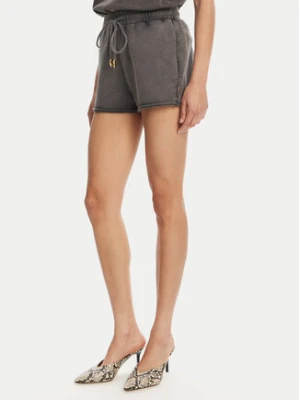 Just Cavalli Szorty sportowe 78PADE10 Czarny Loose Fit