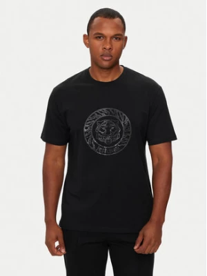 Just Cavalli T-Shirt 77OAHE05 Czarny Regular Fit