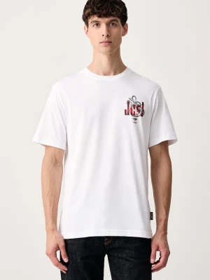 Just Cavalli T-shirt męski bawełniany biały