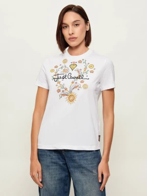 Just Cavalli T-shirt | Regular Fit biały