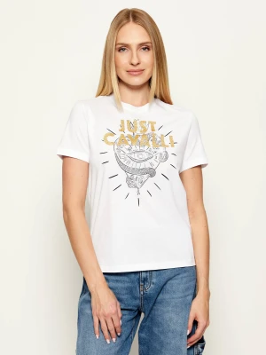 Just Cavalli T-shirt | Regular Fit biały