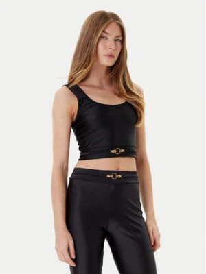 Just Cavalli Top 78PAM2A6 Czarny Slim Fit