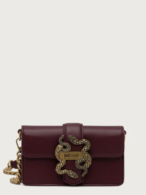 Just Cavalli torebka crossbody damska z imitacji skóry bordowy
