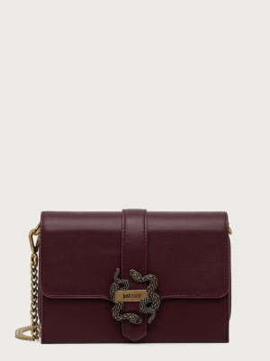 Just Cavalli torebka crossbody damska z imitacji skóry bordowy