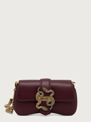 Just Cavalli torebka crossbody damska z imitacji skóry bordowy