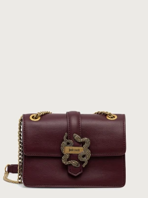 Just Cavalli torebka crossbody damska z imitacji skóry bordowy