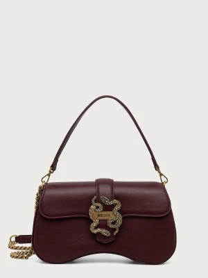 Just Cavalli torebka crossbody damska z imitacji skóry bordowy