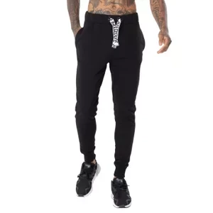 Justhype Drawcord Joggers ZXF-025, Męskie, Czarne, spodnie, bawełna, rozmiar: M