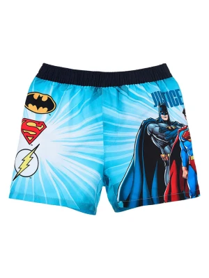 Justice League Szorty kąpielowe "Liga Sprawiedliwości" w kolorze błękitnym rozmiar: 116
