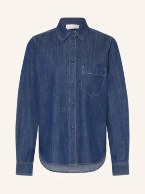 Juvia Bluzka Jeansowa Birga blau GRANATOWY