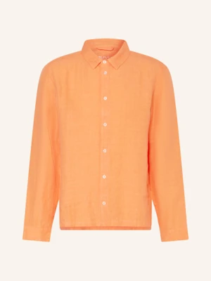 Juvia Koszula Z Lnu Manuel Regular Fit orange