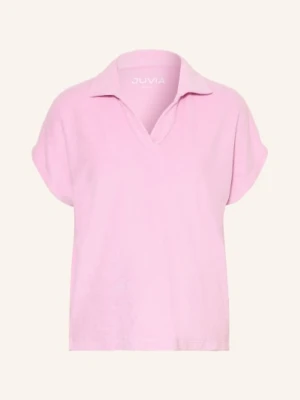 Juvia Koszulka Polo Vanessa Z Frotte rosa