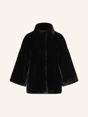 Juvia Kurtka Ze Sztucznego Futra Fedora schwarz