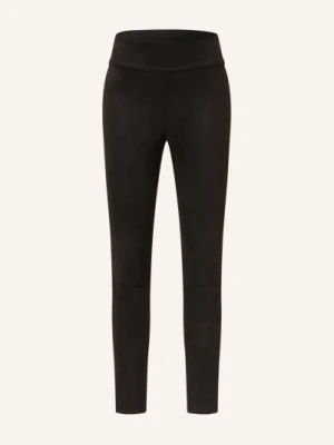 Juvia Legginsy Elena Z Imitacji Skóry schwarz