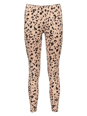 Juvia Legginsy w kolorze jasnobrązowo-czarnym rozmiar: XL