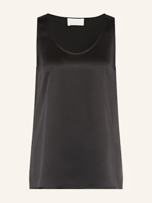 Juvia Satynowa Bluzka Finnja schwarz