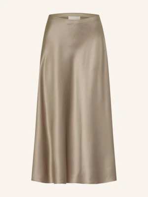 Juvia Satynowa Spódnica Fleur gruen KHAKI