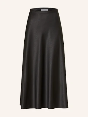 Juvia Satynowa Spódnica Fleur schwarz