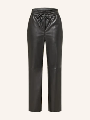 Juvia Spodnie 7/8 Rosa Z Imitacji Skóry schwarz