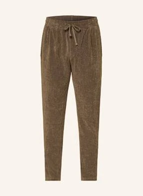 Juvia Spodnie Frotte Brian Extra Slim Fit gruen
