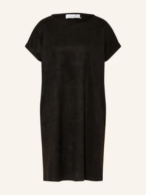 Juvia Sukienka Z Imitacji Skóry schwarz