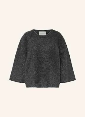Juvia Sweter Amyie Z Kaszmiru Z Rękawami 3/4 grau