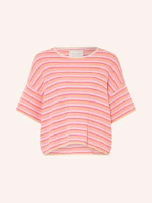 Juvia Sweter Z Dzianiny Vineta pink