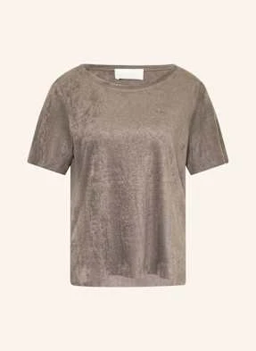 Juvia T-Shirt Belinda Z Imitacji Skóry grau