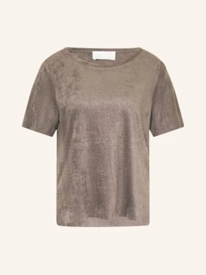 Juvia T-Shirt Belinda Z Imitacji Skóry grau