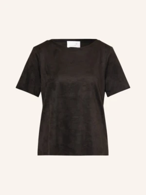 Juvia T-Shirt Belinda Z Imitacji Skóry schwarz