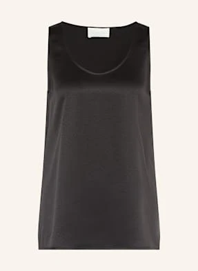 Juvia Top Satynowy Finnja schwarz