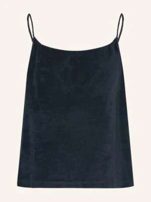 Juvia Top Z Materiału Frotte Floretta blau