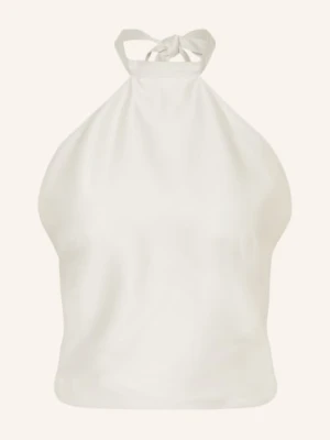 Juvia Top Z Wiązaniem Na Szyi Sissy Z Satyny weiss