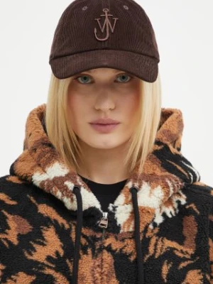 JW Anderson czapka z daszkiem bawełniana Baseball Cap kolor brązowy gładka AC0198.FA0386.685