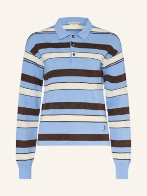 Jw Anderson Dzianinowa Koszulka Polo blau
