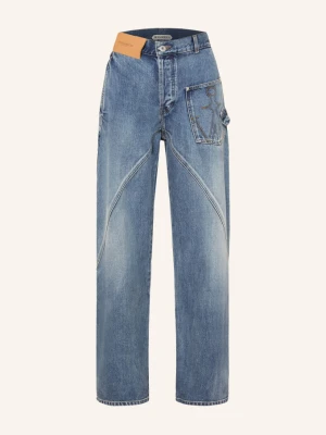 Jw Anderson Jeansy Straight Twisted Workwear blau 172 MID BLUE