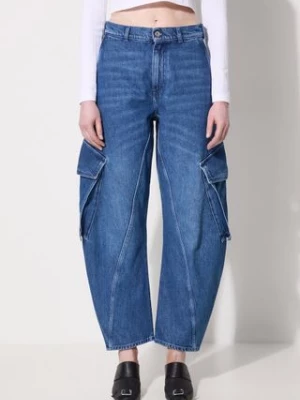 JW Anderson jeansy Twisted Cargo Jeans damskie high waist DT0091.PG1560.800