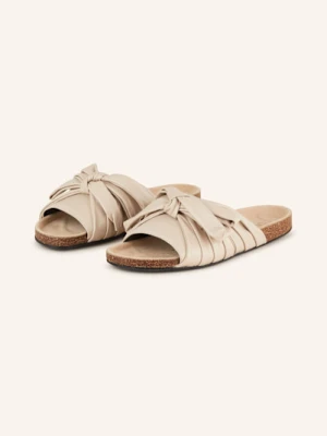 Jw Anderson Klapki Bow Flat beige