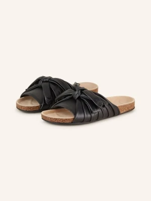 Jw Anderson Klapki Bow Flat schwarz