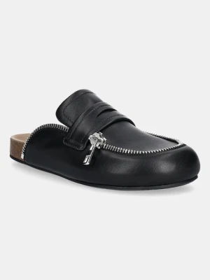 JW Anderson klapki skórzane Biker Loafer damskie kolor czarny LF0071 LA0268 999