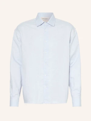 Jw Anderson Koszula Raw Edge Comfort Fit Z Lnu blau JASNONIEBIESKI