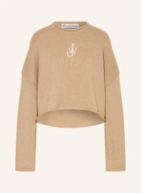 Jw Anderson Krótki Sweter beige