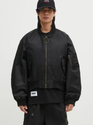 JW Anderson kurtka bomber Curved Hem Bomber Jacket kolor czarny przejściowa oversize JK0347.PG1666.999