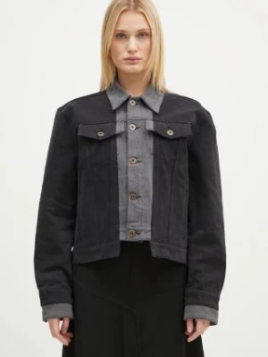 JW Anderson kurtka jeansowa Layered Denim Jacket damska kolor szary przejściowa oversize DJ0034.PG1657.938