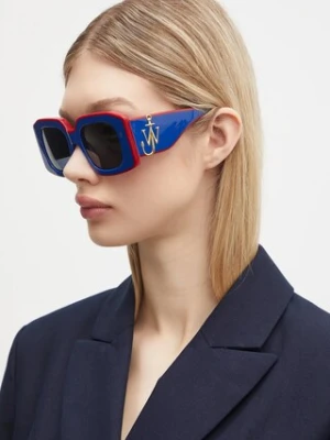 JW Anderson okulary przeciwsłoneczne Jwa01 Bumper damskie kolor niebieski EW0001.FA0426.807
