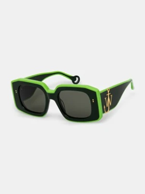 JW Anderson okulary przeciwsłoneczne Jwa01 Bumper damskie kolor zielony EW0003.FA0426.575