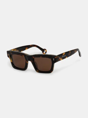 JW Anderson okulary przeciwsłoneczne Jwa02 Rectangle damskie kolor brązowy EW0004.FA0426.685